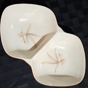 MCM Winfield China Passion Flower Pattern Divided Dish, Discontinued